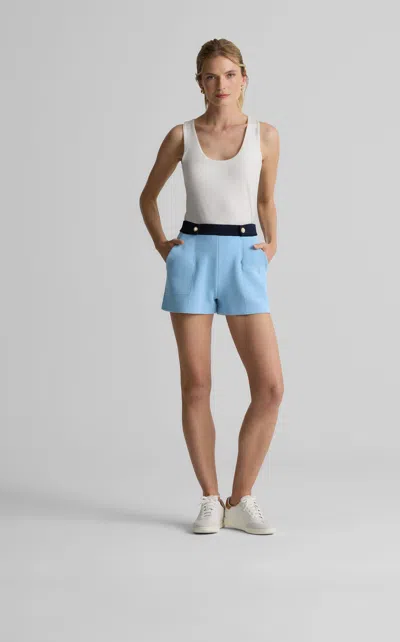 St John Tara Short In St. John X Malbon Pique Knit
