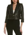 St John St. John Textured Jacket In Black