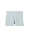 St John Textured Pull On Shorts In Mist
