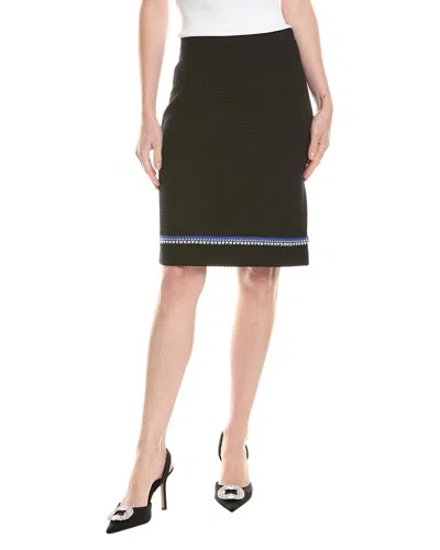 St John St. John Textured Skirt In Black