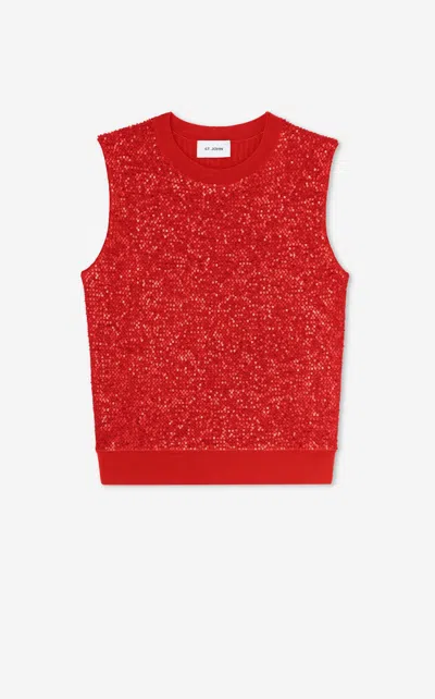 St John Textured Wool Cowl Back Gown In Multi