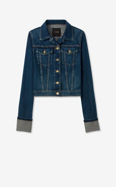 St John The Melrose Jean Jacket In Dkid