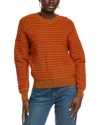 St John Tonal Knit Sweater In Orange