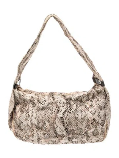 Pre-owned St John Top Handle Bag In Neutral