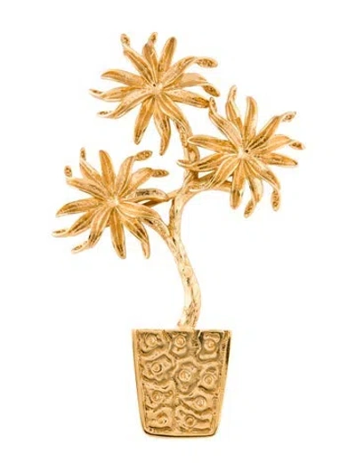 Pre-owned St John Tree Pin Brooch In Multi