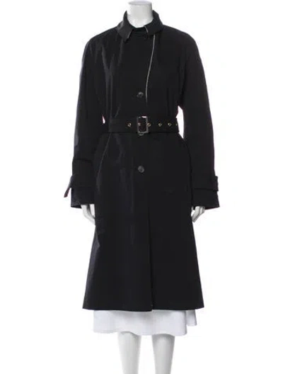 Pre-owned St John Trench Coat In Gray