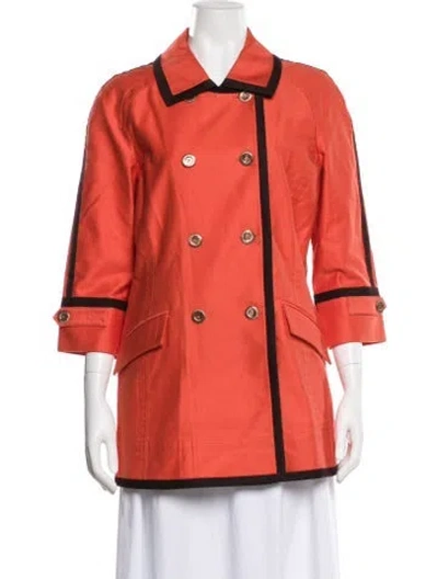 Pre-owned St John Trench Coat In Multi