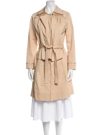 Pre-owned St John Trench Coat In Neutral
