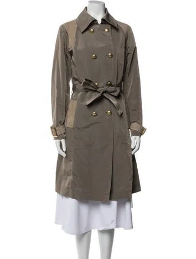 Pre-owned St John Trench Coat In Neutrals