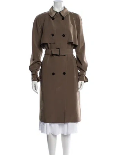 Pre-owned St John Trench Coat In Neutrals