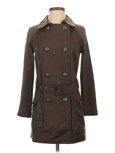 St John Trenchcoat In Brown