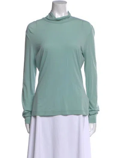 Pre-owned St John Turtleneck Long Sleeve Sweatshirt In Multi