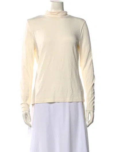 Pre-owned St John Turtleneck Long Sleeve Sweatshirt In Neutral