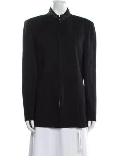 Pre-owned St John Turtleneck Sweater In Black