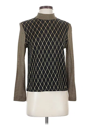Pre-owned St John Turtleneck Sweater In Black