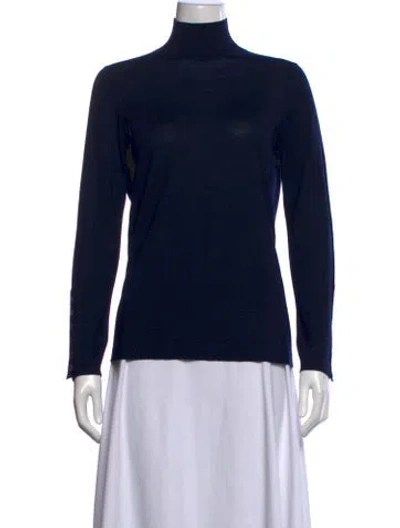 Pre-owned St John Turtleneck Sweater In Black