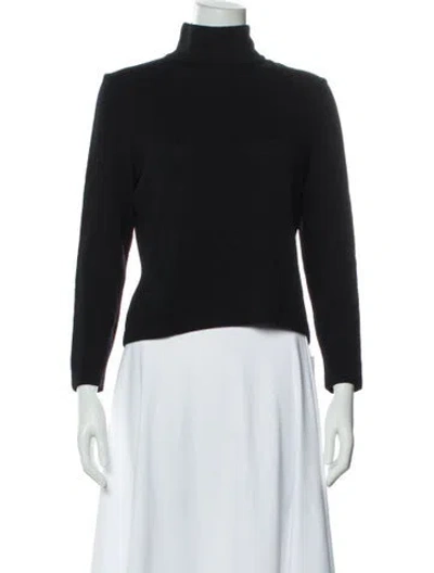 Pre-owned St John Turtleneck Sweater In Blue