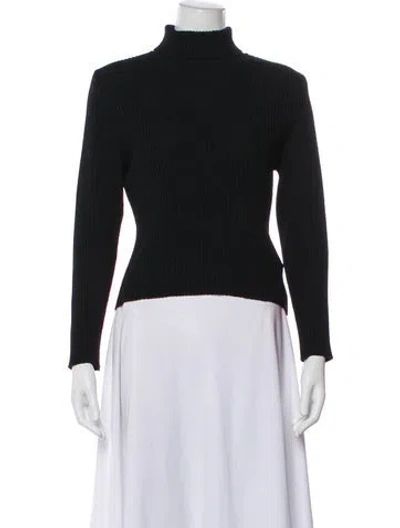 Pre-owned St John Turtleneck Sweater In Blue