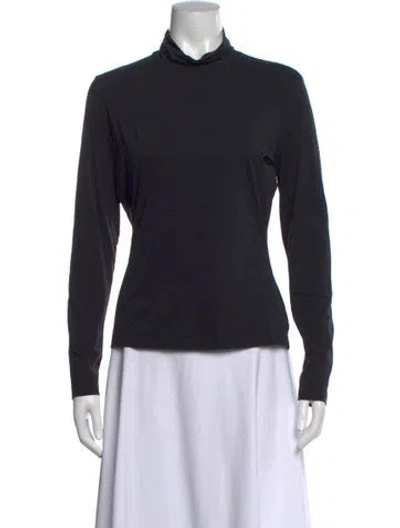 Pre-owned St John Turtleneck Sweater In Blue