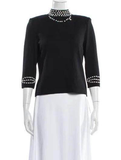 Pre-owned St John Turtleneck Sweater In Gray