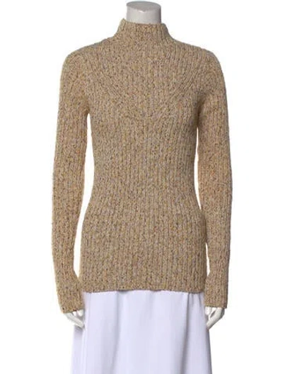 Pre-owned St John Turtleneck Sweater In Neutral