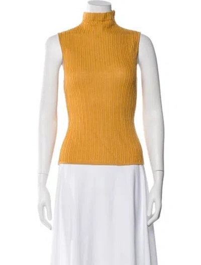 Pre-owned St John Turtleneck Sweater In Neutral