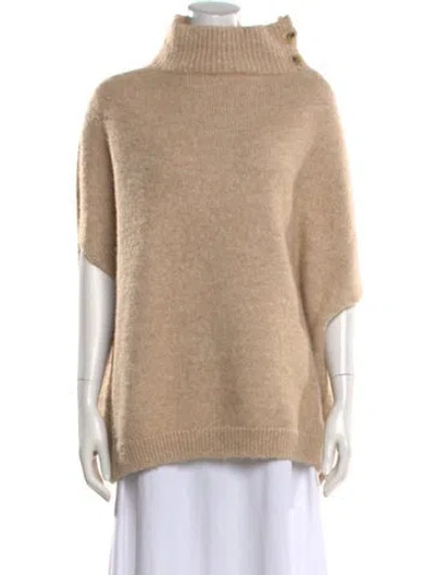 Pre-owned St John Turtleneck Sweater In Neutral