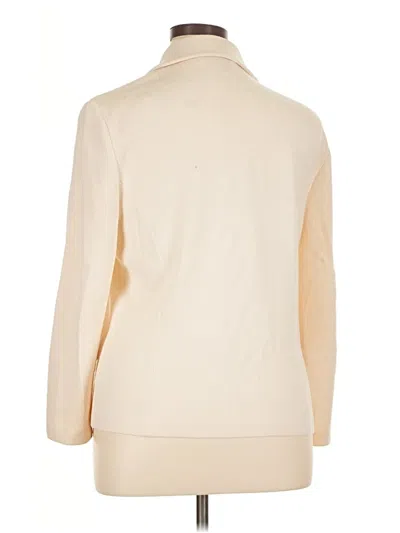 Pre-owned St John Turtleneck Sweater In White