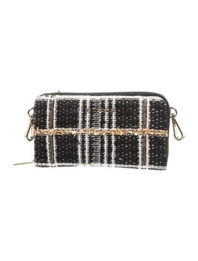 Pre-owned St John Tweed Clutch In Black