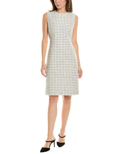 St John Tweed Dress In White