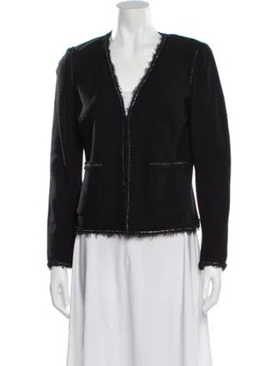 Pre-owned St John Tweed Evening Jacket In Black