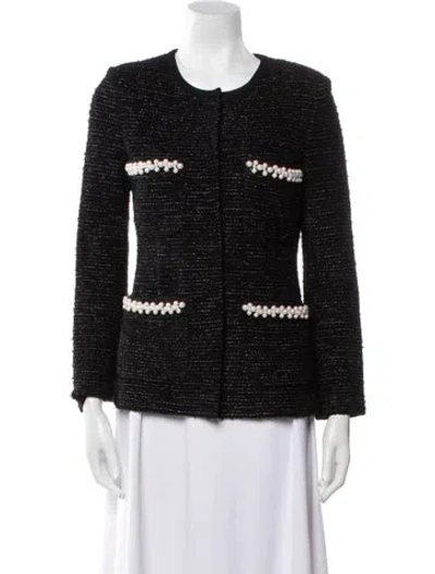 Pre-owned St John Tweed Evening Jacket In Black