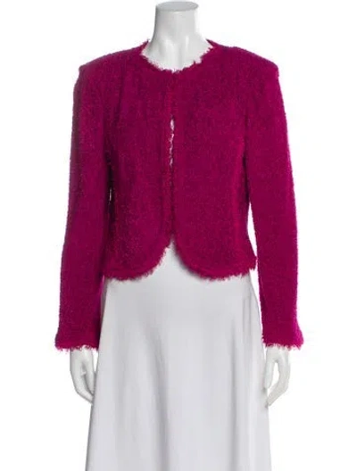 Pre-owned St John Tweed Evening Jacket In Pink