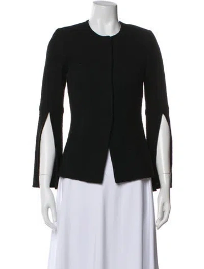 Pre-owned St John Tweed Jacket In Black