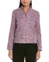 St John St. John Tweed Jacket In Pink