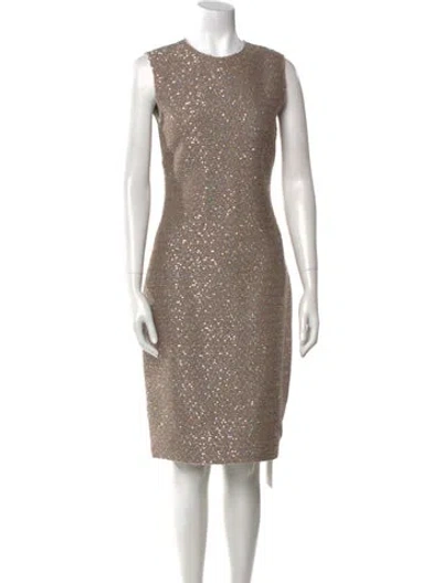 Pre-owned St John Tweed Knee-length Dress