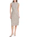 St John St. John Tweed Midi Dress In Black