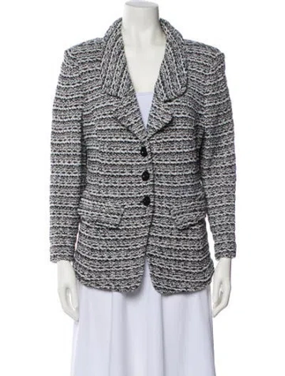 Pre-owned St John Tweed Pattern Blazer