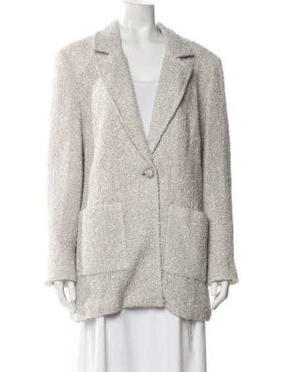 Pre-owned St John Tweed Pattern Blazer