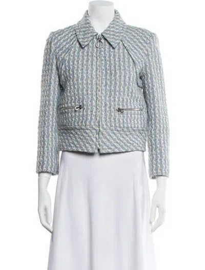 Pre-owned St John Tweed Pattern Blazer W/ Tags