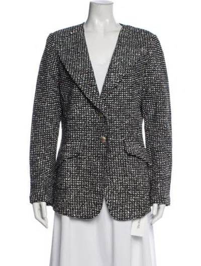 Pre-owned St John Tweed Pattern Blazer W/ Tags In Multi