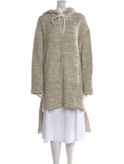 Pre-owned St John Tweed Pattern Crew Neck Sweater In Neutral