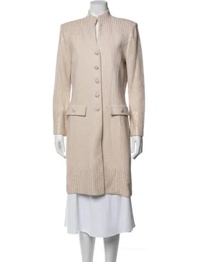 Pre-owned St John Tweed Pattern Evening Jacket In Multicolor