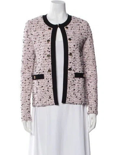 Pre-owned St John Tweed Pattern Evening Jacket W/ Tags In Multi