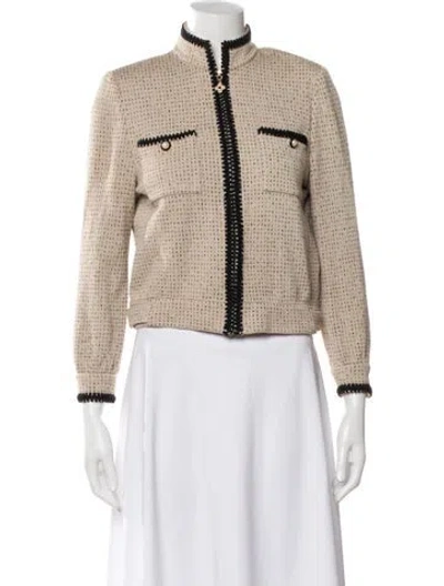 Pre-owned St John Tweed Pattern Jacket