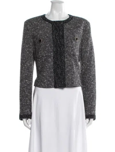 Pre-owned St John Tweed Pattern Jacket