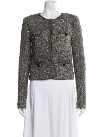 Pre-owned St John Tweed Pattern Jacket
