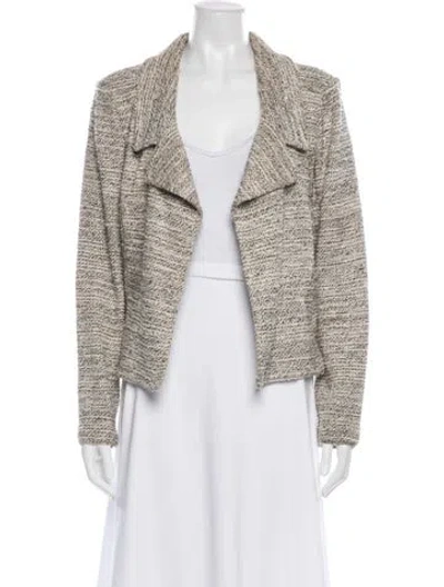 Pre-owned St John Tweed Pattern Jacket In Multi