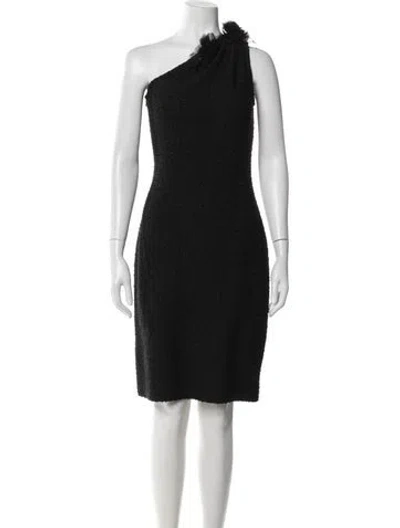 Pre-owned St John Tweed Pattern Knee-length Dress W/ Tags In Multi