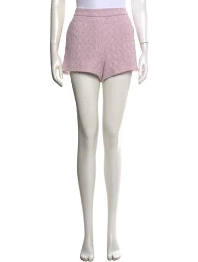 Pre-owned St John Tweed Pattern Mini Shorts In Neutrals